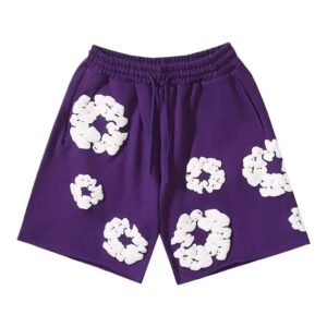 DENIM TEARS Purple Floral Wind Shorts