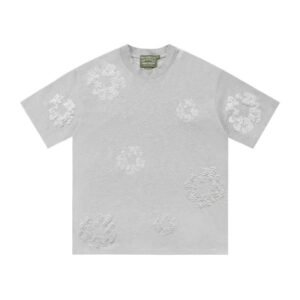 DENIM TEARS Retro Light Gray T-shirt