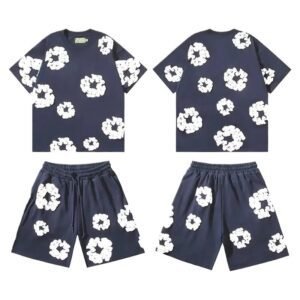 DENIM TEARS Retro Style Dark Blue Suit