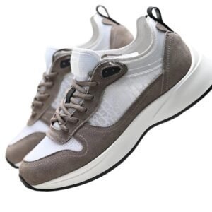 Dior casual style gray and white sports shoes