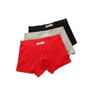 Dior men's simple style red underwear.