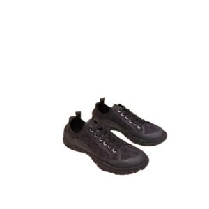 Dior monogram style black casual shoes