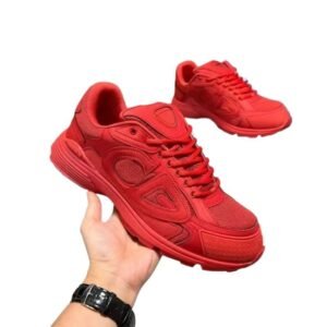 Dior red retro-style sports shoes