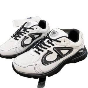 Dior retro black and white sports shoes