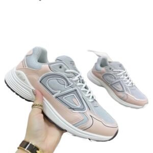 Dior Retro Pink-Gray Sneakers