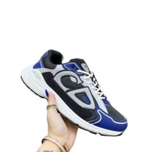 Dior retro-style blue-gray sneakers