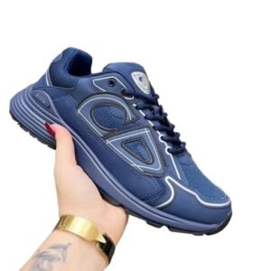 Dior retro - style blue sports shoes