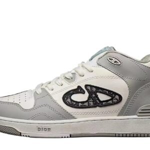Dior retro-style gray and white sports shoes