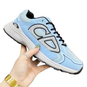 Dior retro-style light blue sports shoes