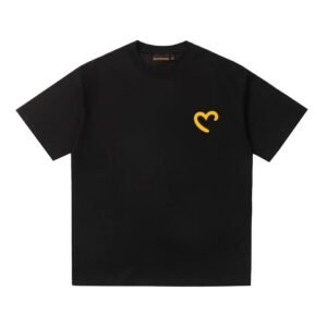 DREW Simple Black T-shirt with Love Design