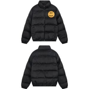 DREW Smiling Face Trend Brand Black Down Jacket