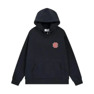 Eric Emanuel minimalist black hoodie
