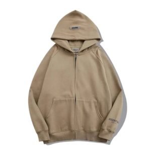 ESSENTIALS basic simple style khaki hoodie
