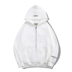 ESSENTIALS Basic Style Simple White Hoodie