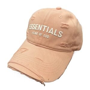 ESSENTIALS Distressed Style Pink Hat
