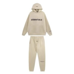ESSENTIALS minimalist khaki suit