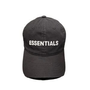 ESSENTIALS minimalist style black cap