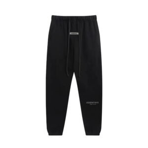 ESSENTIALS minimalist style black sweatpants