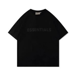 ESSENTIALS Minimalist Style Black T-shirt