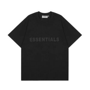 ESSENTIALS minimalist style black T-shirt