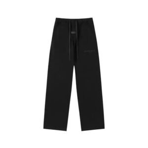 ESSENTIALS minimalist style black wide-leg pants