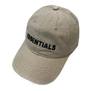 ESSENTIALS minimalist style khaki hat