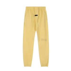 ESSENTIALS minimalist style light yellow sweatpants
