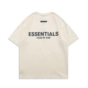ESSENTIALS minimalist style off-white T-shirt