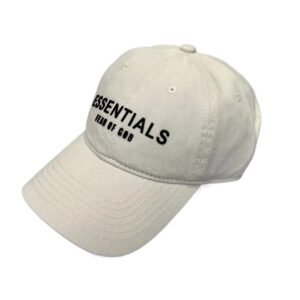 ESSENTIALS Simple Beige Baseball Cap