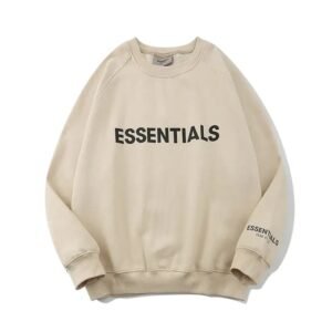 ESSENTIALS Simple Beige Sweatshirt