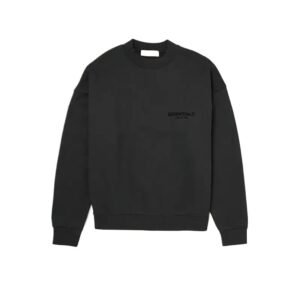 ESSENTIALS Simple Black Sweatshirt