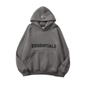 ESSENTIALS Simple Gray Hoodie