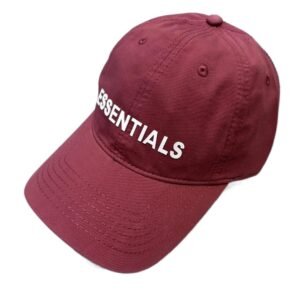 ESSENTIALS Simple Style Burgundy Hat