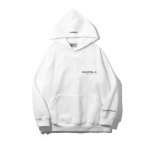 ESSENTIALS Simple White Hoodie