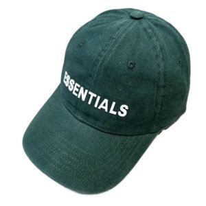 ESSENTIALS Trend Brand Simple Dark Green Hat