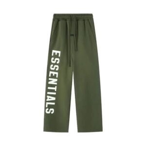 ESSENTIALS Trendy Brand Casual Style Military Green Pants