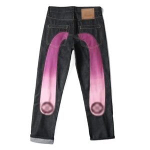 EVISU Gradient-dyed Denim Trousers
