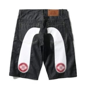 EVISU retro-style denim shorts