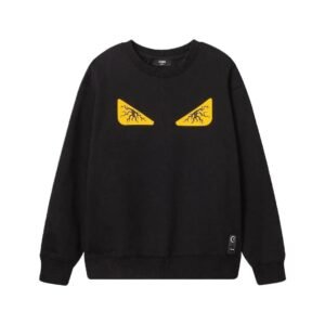 Fendi cartoon fun style black sweatshirt