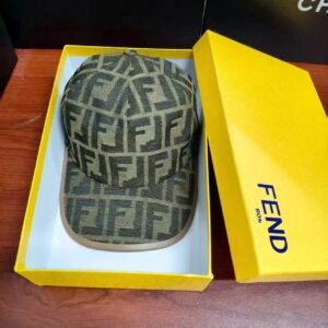 Fendi Vintage Baseball Cap with Monogram Pattern