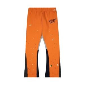 Gallery Dept Splashed Ink Style Orange Pants