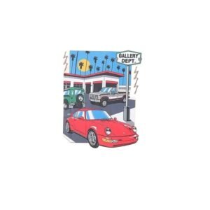 Gallery Dept. Beige T-shirt with Car Pattern