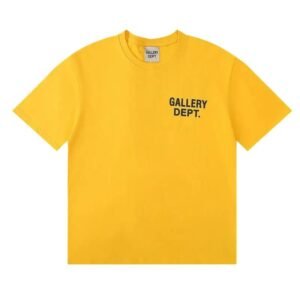 Gallery Dept. Lettering Style Yellow T-shirt