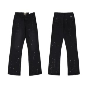 Gallery Dept. splatter-paint style black jeans