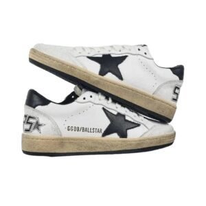Golden Goose Ballstar Retro-Style White Shoes