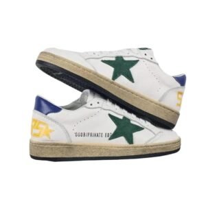 Golden Goose Distressed Vintage White Shoes