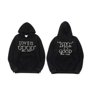 GOODBRAND Letter Style Black Hoodie