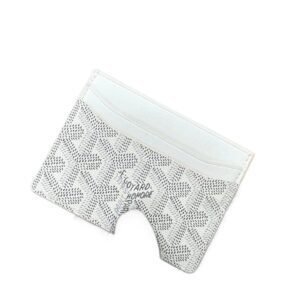 Goyard classic white card holder