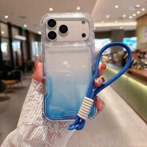 Gradient transparent iPhone phone case