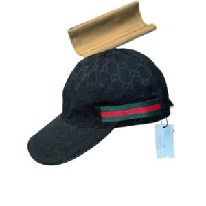 Gucci Double G Pattern Sporty Black Hat